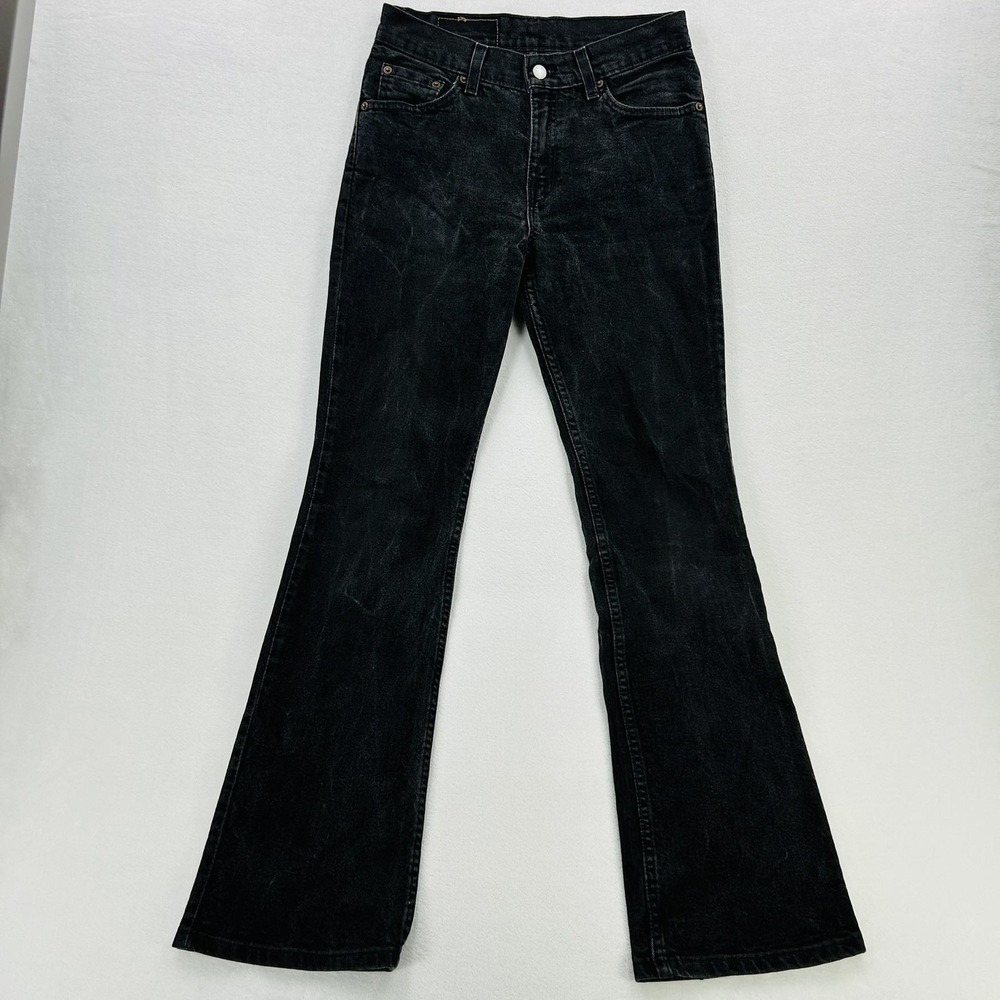 Levis 517 Jeans Womens Medium Black Regular Fit Bootcut Denim Charcoal Wash